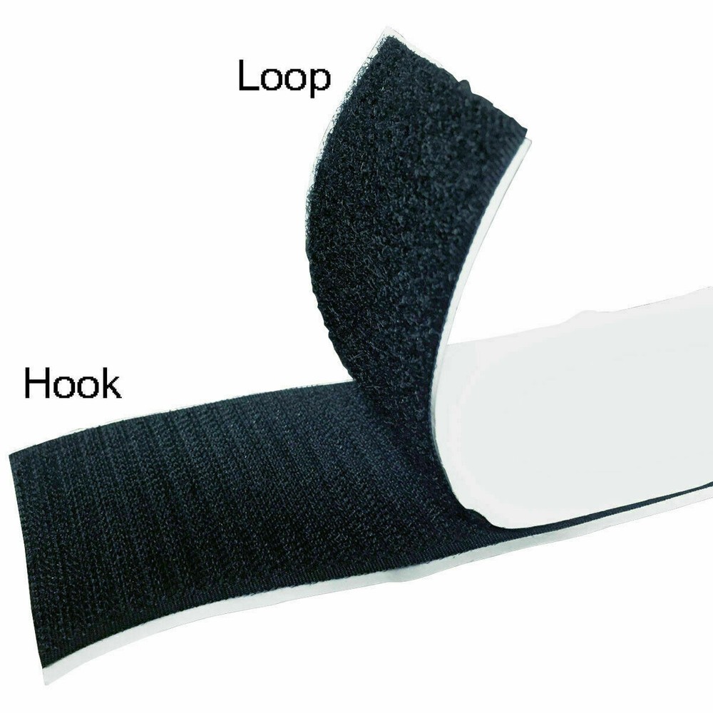 Hook and Loop Sticky Adhesive Backed Tape – Widths: 1/2″, 1″, 2″, 3″, 4″