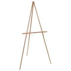 64″ Torrey Wooden A-Frame Tripod Artist Floor Easel, Adjustable Display Stand