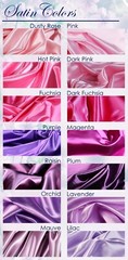 52 colors Silky Bridal Satin Fabric by the yard 60″ Wide