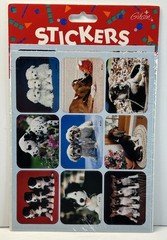 Gibson Greetings DOG / PUPPIES Stickers 4 Sheets 36 Stickers 1993