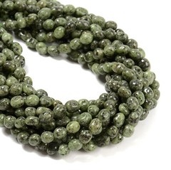 Peridot Color Jasper Pebble Nugget Beads Size 6mm x 8-9mm 15.5” Strand