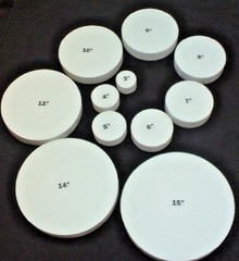 Foam ROUND Disc 2″ Thick Sizes 3″-15″ Width Floral Arranger styro-foam Craft