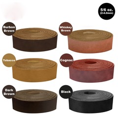 ELW 5-6 oz (2-2.4mm) Straps, Belts, Strips 40″ to 60″ Length Full Grain Leather