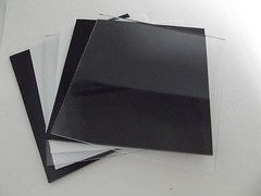 White Black Clear SIX PIECES 6×6″ Spectrum System 96 COE 3mm Glass Sheets Pack