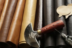 Premium Italian Cowhide Leather Scraps upholstery — Large Size Pieces 8″x10″