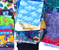 Quilting Fabric Lot 6×6 Squares Vintage & Contemporary, Kids, Florals, Abstracts