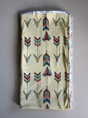 Spoonflower Organic Cotton Knit Custom Design Arrow Fabric 100 Inch Solid Piece