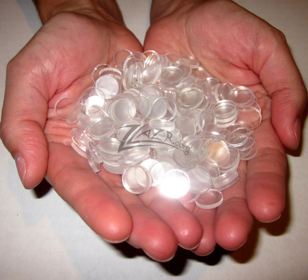 (100) 1/2″x1/16″ Acrylic Small Circles Royal KMM typewriter key replacement