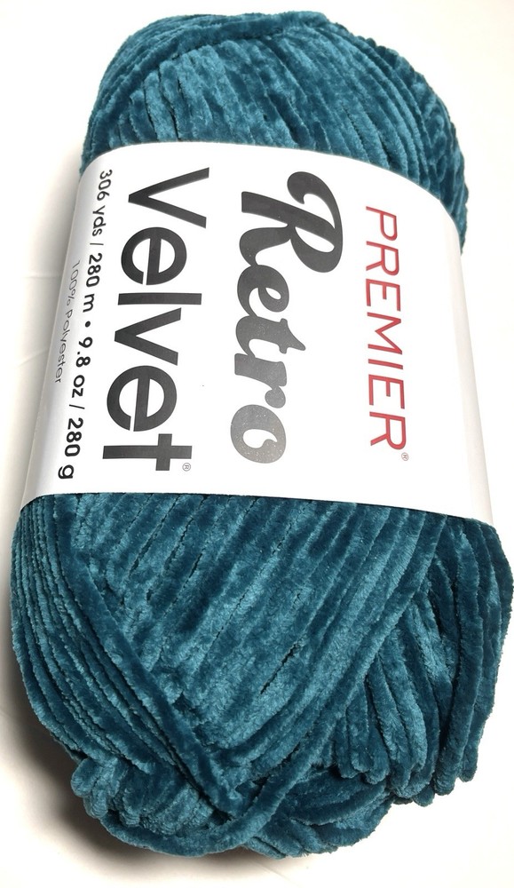PREMIER YARNS RETRO VELVET 1Pk. TEAL . I Combine Ship. See Details.