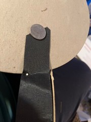 1 & 3/8 inch black grosgrain double-faced ribbon