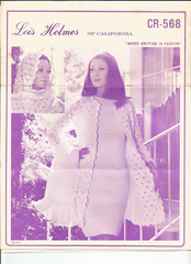 Vintage Crochet Patterns Coat Jacket Skirt Scarf Lois Holmes of California M06