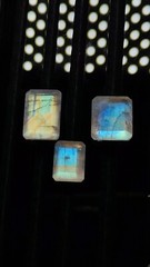 Rare 5A Quality Rainbow Moonstone Good Fire Baguette Shape Cut 8×11 to 10×14 MM