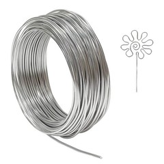 12 Gauge Aluminum Wire, 100 Feet 2mm Bendable Metal Craft Wire for Sculpting,…