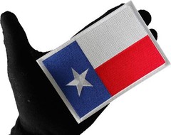 Texas Flag Iron on Patch Medium – 5×3.5 inch – P7033