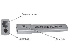 C.S. Osborne # 169 Professional Tinners Rivet & Burr Hand Setter : CHOOSE SIZE