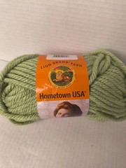 Hometown USA Yarn Lion Brand, Savannah Sage Color # 173 Lot:56117 Art: 135