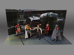 Original Trilogy Scenic Backdrop Display 6 Pack Star Wars Hasbro Kenner 3.75