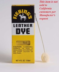 Fiebing’s Leather Dye w/ Applicator – ALL COLORS- 4 OZ |Not for CA Customers|