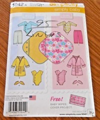 New Simplicity Pattern 1042 Infant Baby Boy/Girl sz 0-18 mo Layette and Blanket