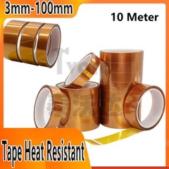 10 M Double-Side Kapton Tape High Temperature Heat Resistant Polyimide 3mm~100mm