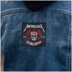 Metallica – Kill ‘Em All – Metal Militia Printed Patch 4″ x 4″