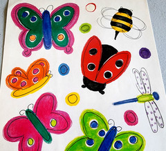 MAMBI Vintage Bugs Glossy Stickers 2001 Scrapbook Junk Journal New Old Stock