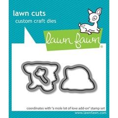 Lawn Fawn Lawn Cuts Custom Craft Die A Mole Lot of Love Add-On
