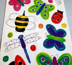 MAMBI Vintage Bugs Glossy Stickers 2001 Scrapbook Junk Journal New Old Stock