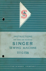 Singer 111G156 Instruction Manual User Guide: Coil Bound 26 Pages