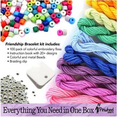 Girls Bracelet Making Kit – 100 Floss Threads