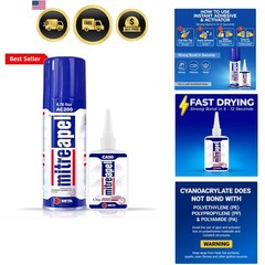 CA Glue with Activator 1.7oz-6.7 floz Instant Bond Professional Cyanoacrylate…