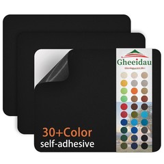 Gheeidau Canvas Repair Patch 9×11 Inch 3Pcs Waterproof 9″×11″×3PCS, Black