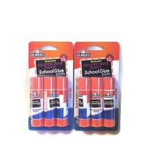 6 ELMER’S Washable DISAPPEARING PURPLE GLUE STICKS ~ 6 g / .21 oz each ~ NEW