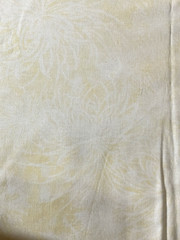 Pale Yellow and White Floral Design Cotton Quilting Fabric 40 Inches x 42 Inches