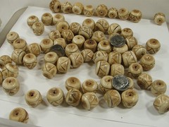 100 Pieces Large India Handmade Water Buffalo Bone Beads Bulk Lot (IAP-27) ⭐
