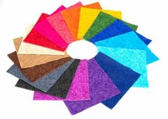 102 piece Band of Color pre cut charm pack 5″ squares 100% cotton fabric quilt
