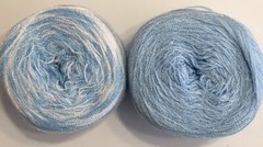 Hilo Lace yarn Crystal Colors 842&136.Acrylic/Rayon.900 yards Each.2 balls