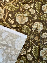 Waverly Lauren Hancock LH Samsara 37” x 54” Floral Brown Green Beige Blue