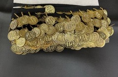 1 Yard Decorative Trimmings Gold Coin