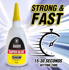 Der Kaiser Thin Cyanoacrylate (CA) Super Glue – 2 oz Bottle