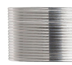 Wire, 5 Feet Sterling Silver 21 Gauge Dead Soft HALF Round Wrapping Wire