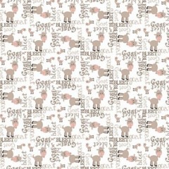 Barn Buddies – Goat, animal scrapbook paper – Scrapbook Customs #36942