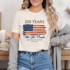 1pc 250th Anniversary We The People Iron-On Patches USA Flag Durable