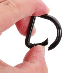 4Pcs Black Compact Lightweight Spring Buckles for Handbag Backpack and Keychains