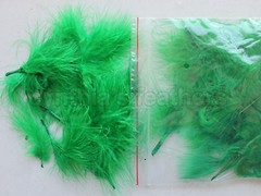 8g (1/4Oz+) Emerald Green 1~3″ Turkey Marabou Feathers for crafting, 50-70 pcs