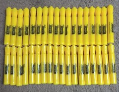 36 Yellow Chisel Tip Highlighter Markers New in Box (3 Boxes) Ships FREE in USA