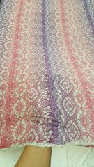 Rayon Challis Ikat Lavender Pink Off White Crepe Rayon Fabric By The Yard Soft