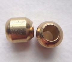 6mm Square Vintage Solid Raw Brass Barrel Beads – Spacer Beads, 25 Pieces