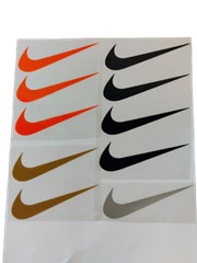 1 INCH Nike Swoosh Iron-On Transfers: Set ✨