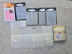 Lot of 19 EMBOSSING FOLDERS (Darice, Sizzix, Crafters Companion) see pictures